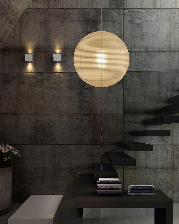 Noguchi 55A Ceiling Lamp by Akari Pendant Lamps Noguchi 55A Ceiling Lamp by Akari Pendant Lamps