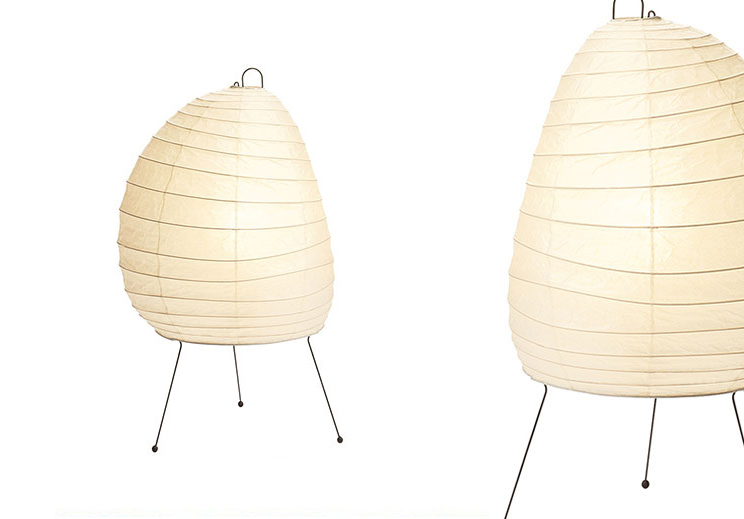 Noguchi Paper Table Lamp 1N by Akari Table Lamps