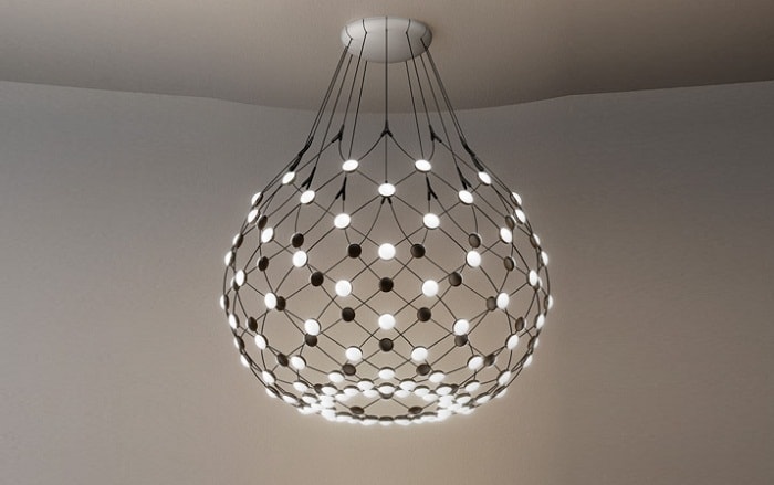 Mesh D86 Pendant Lamp by LucePlan Lamps