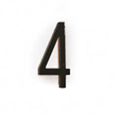 Modern Bronze House Numbers Illuminated by Luxello LED Signage