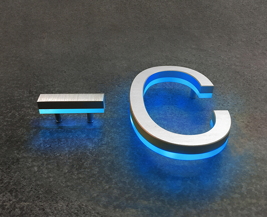 Modern Lighted Address Letters 8" by Luxello LED Signage Modern Lighted Address Letters 8" by Luxello LED Signage
