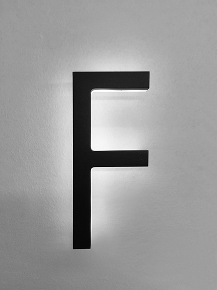 Modern Lighted Address Letters 8" by Luxello LED Signage Modern Lighted Address Letters 8" by Luxello LED Signage