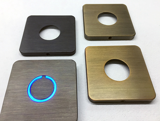 Square Modern Doorbell Button by Luxello Door Bells