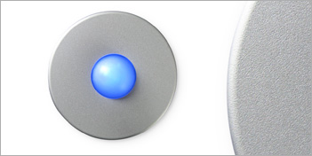 Satin Round Doorbell Button by Luxello 