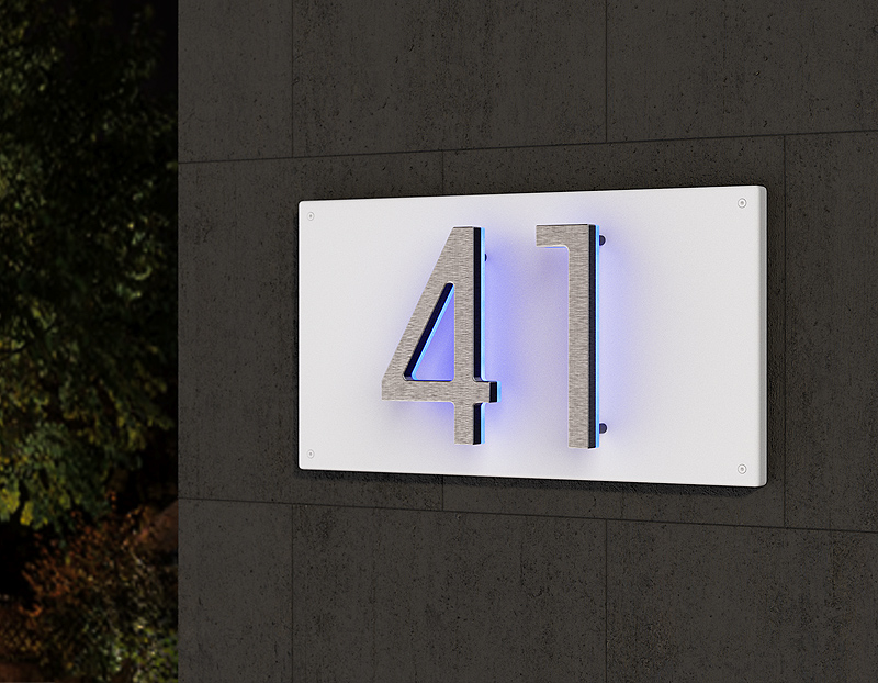 Panel Backplate For 10" Numbers by Luxello LED Signage