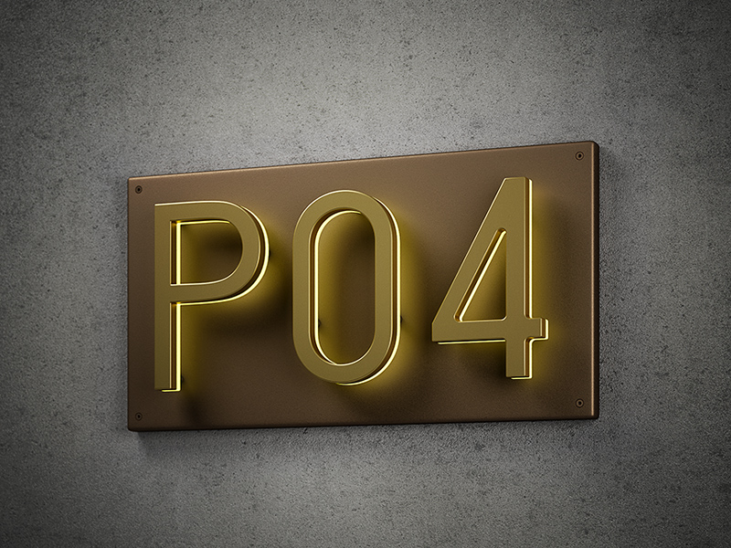 Panel Backplate For 10" Numbers by Luxello LED Signage