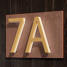 Panel Backplate For 10" Numbers by Luxello LED Signage