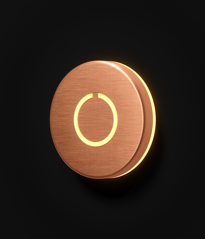 Round Cooper Touch Doorbell by Luxello Doorbell & Buttons