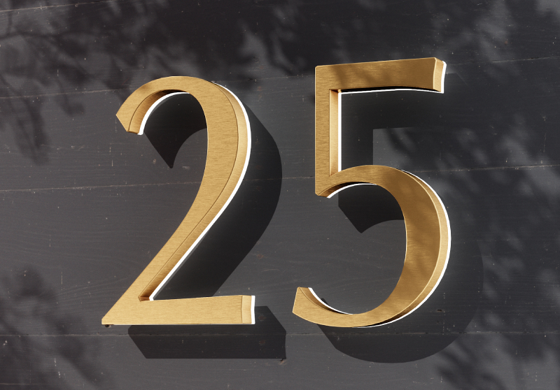 Lighted 10"House Numbers Classic by Luxello LED Signage