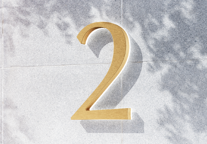 Lighted 10"House Numbers Classic by Luxello LED Signage