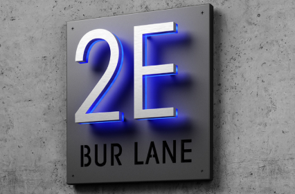 5&quot; Panel Plaque Sign For Address Sign by Luxello LED Signage