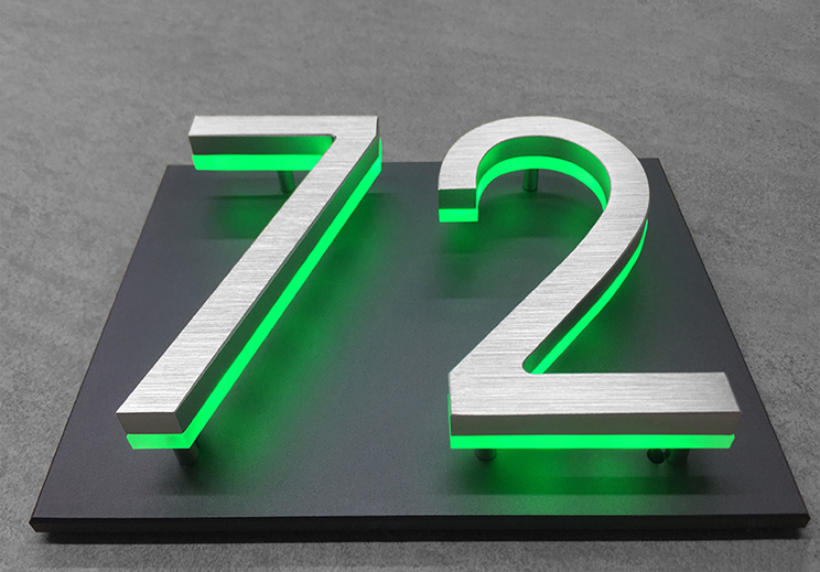 Panel Backplate For 5&quot;Numbers by Luxello LED Signage