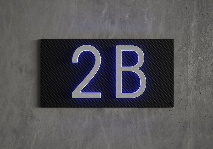 Panel Backplate For 5&quot;Numbers by Luxello LED Signage