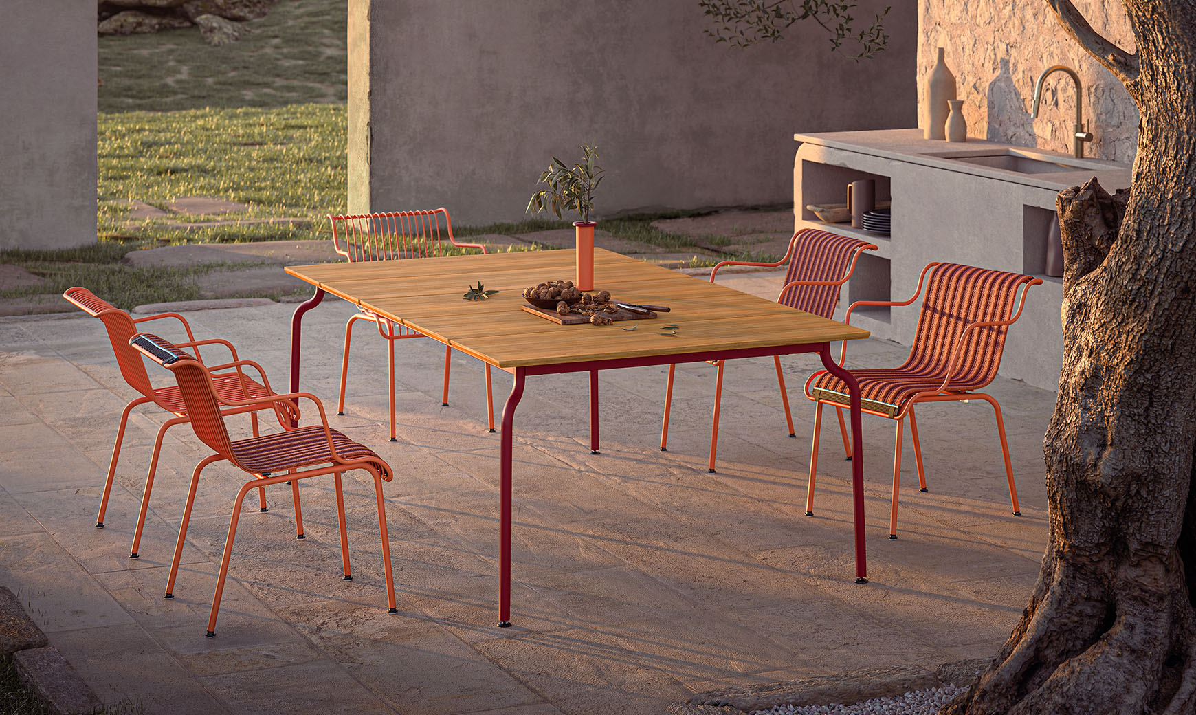 South Teak Table by Magis Tables