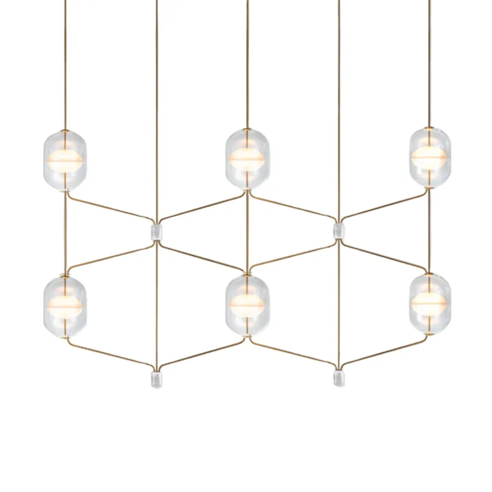 Indre Linear Pendant Lamp C2 by Rakumba Pendant Lamps